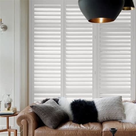 plantation faux wood interior shutter galway|Full height plantation shutters .